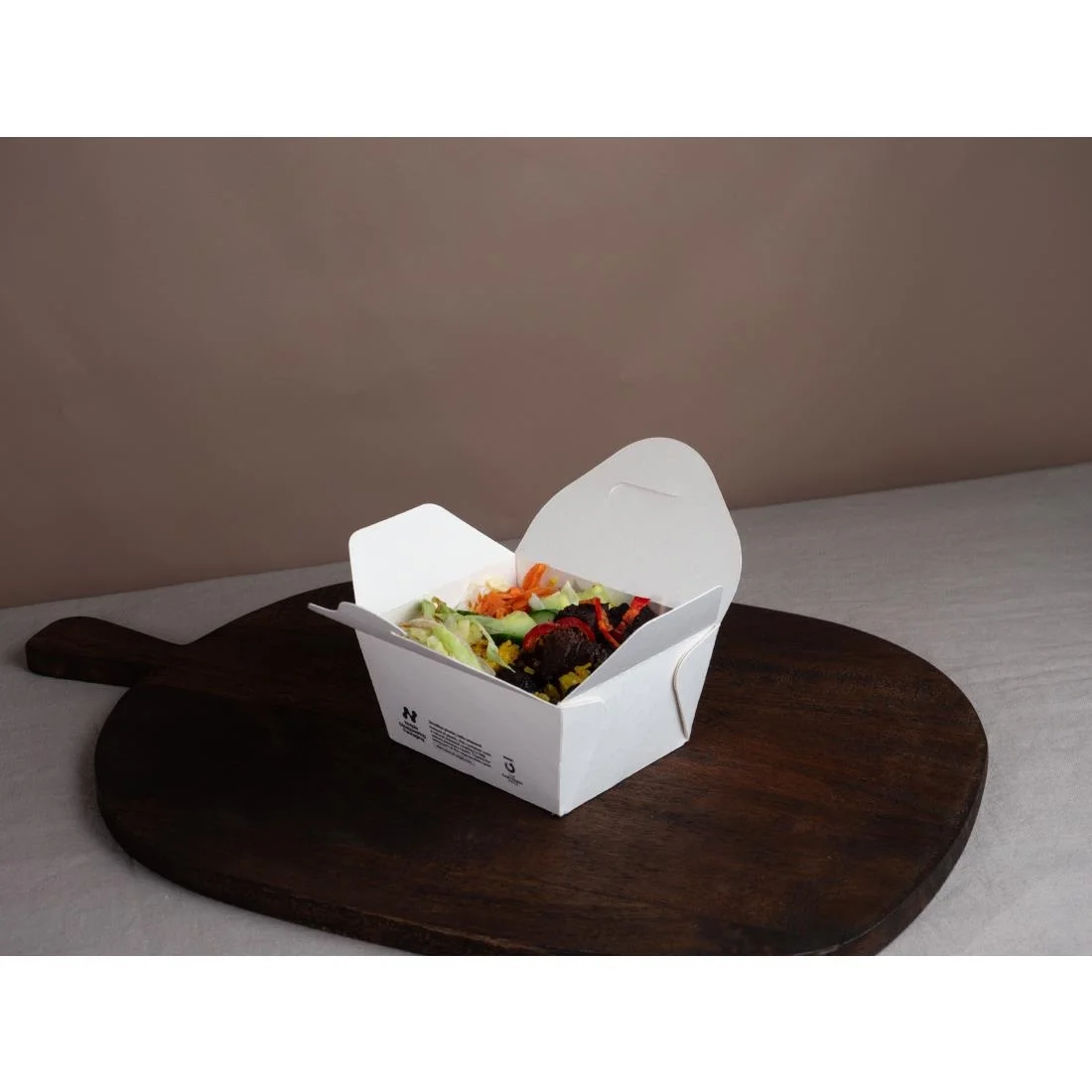 Notpla Small Takeaway Boxes 800ml - White (500 Pack) - Image 2