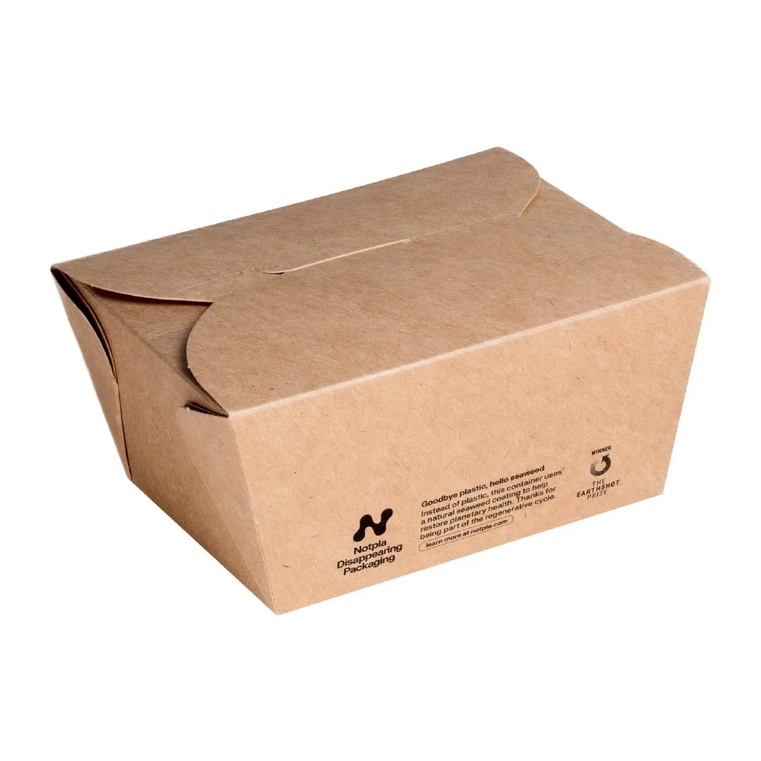 Notpla Small Takeaway Boxes 800ml - Kraft (500 Pack)