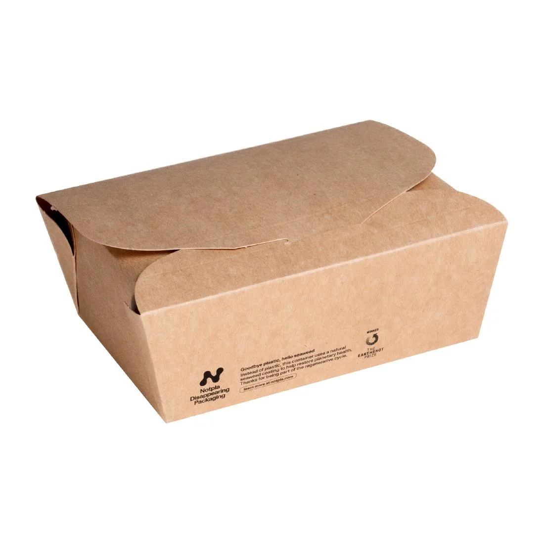 Notpla Medium Takeaway Boxes 1200ml - Kraft (250 Pack)