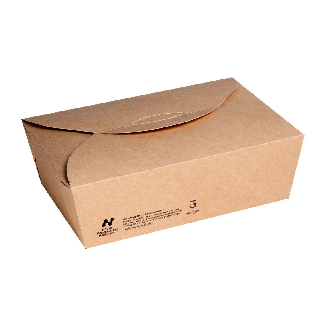Notpla Large Takeaway Boxes 1750ml - Kraft (220 Pack)