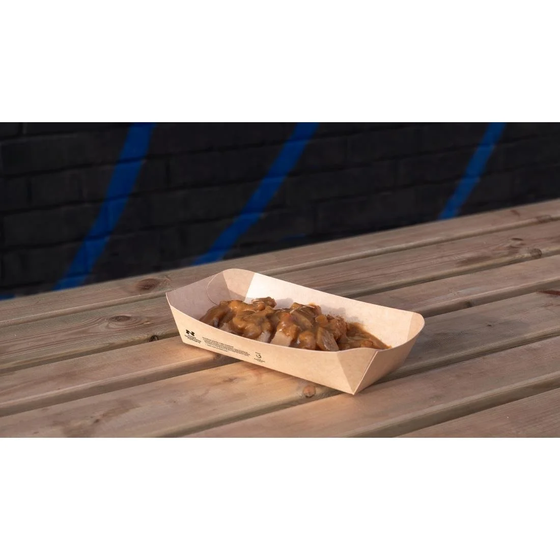 Notpla 10"x6" Deep Trays - Kraft (340 Pack) - Image 3