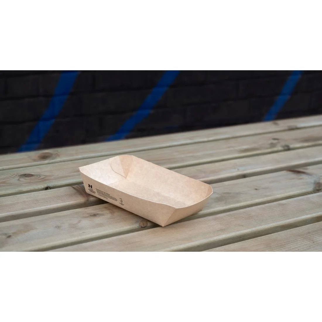 Notpla 8"x5" Rectangular Trays - Kraft (400 Pack) - Image 2