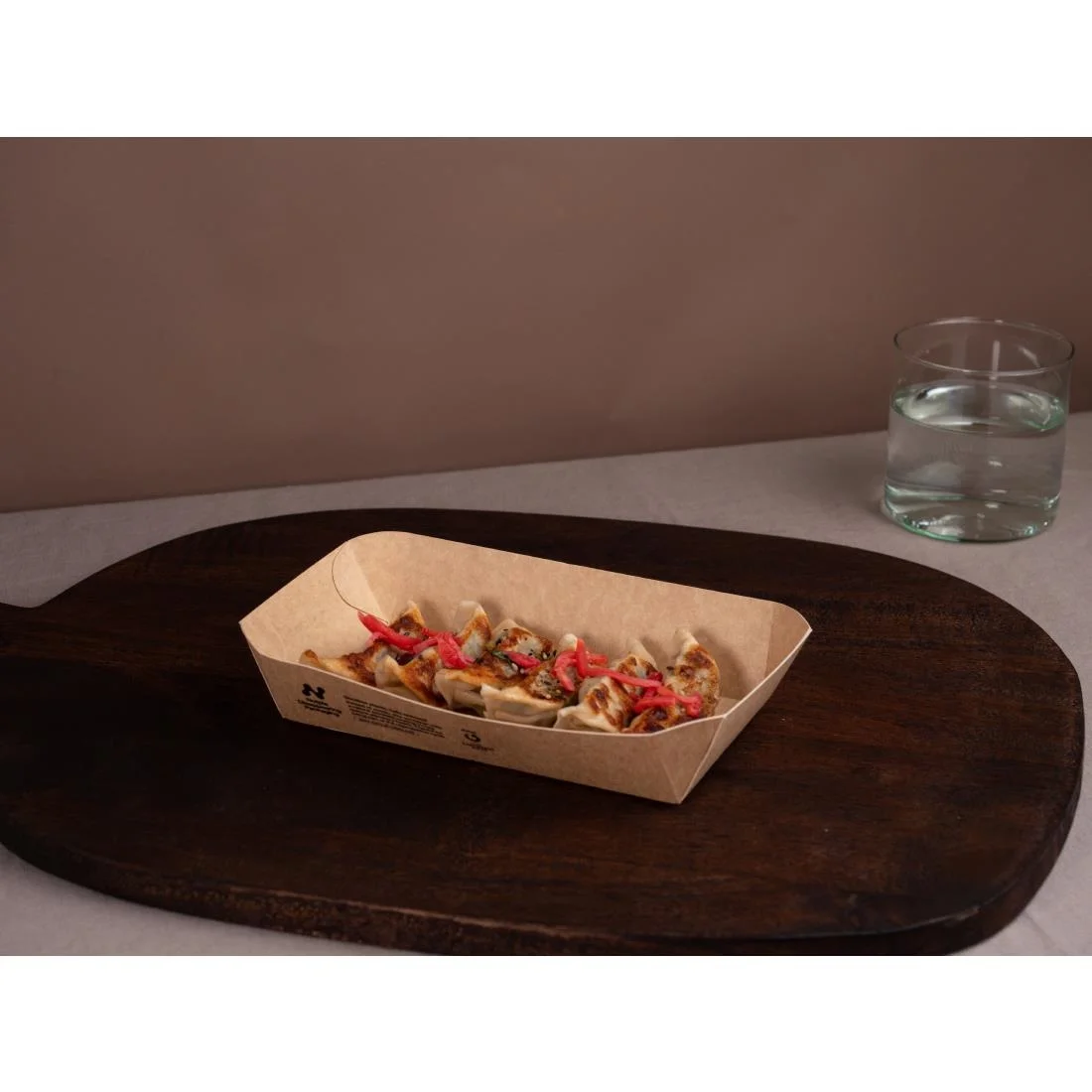 Notpla 8"x5" Rectangular Trays - Kraft (400 Pack) - Image 2