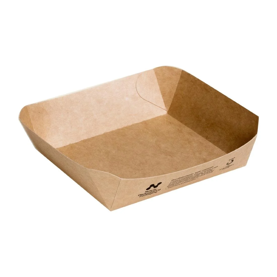 Notpla 6"x6" Square Trays - Kraft (600 Pack)