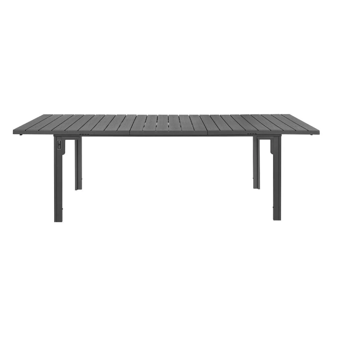 Bolero Valletta Grey Slatted Extendable Outdoor Dining Table - Image 3