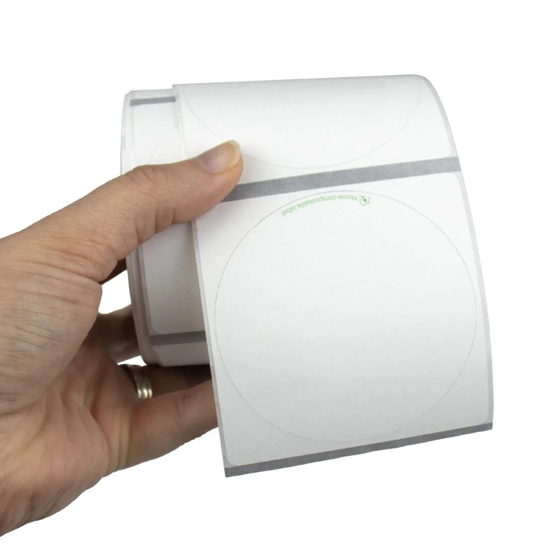 DateCodeGenie 75mm Circle Compostable Permanent Labels (2x 500 Rolls Pack) - Image 2