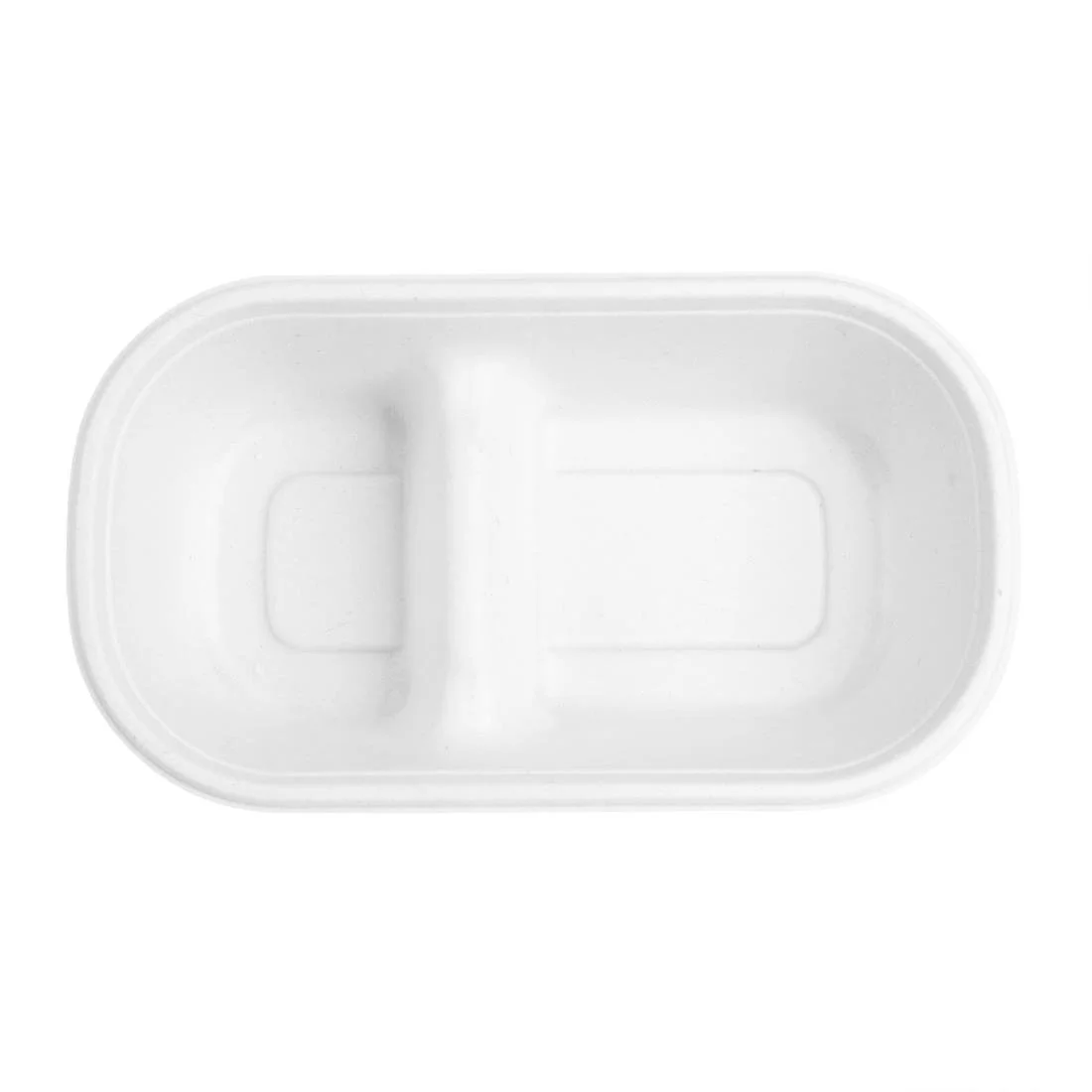 Fiesta Compostable Bagasse Oval 2-Compartment Container 900ml (100 Pack) - Image 4