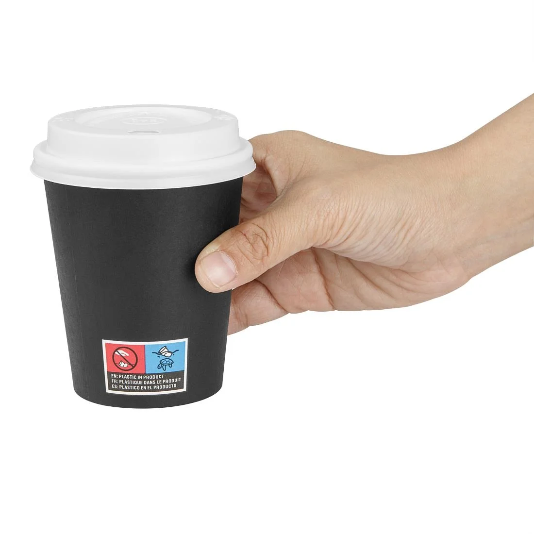 Nisbets Essentials Hot Cups and Lids Pack 8oz (350 Pack) - Image 4