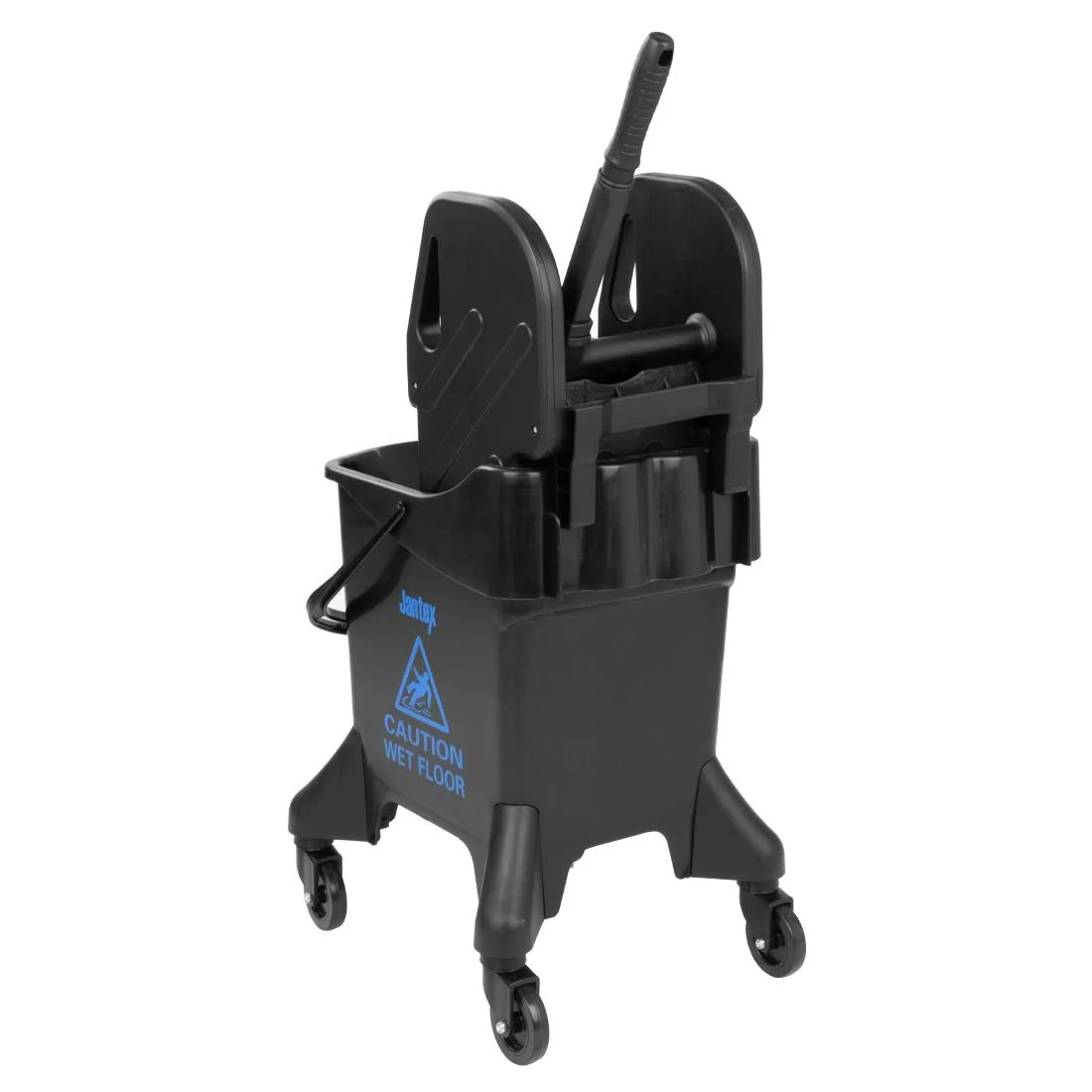 Jantex 20Ltr Tall Mop Bucket and Wringer Blue Print - Image 3