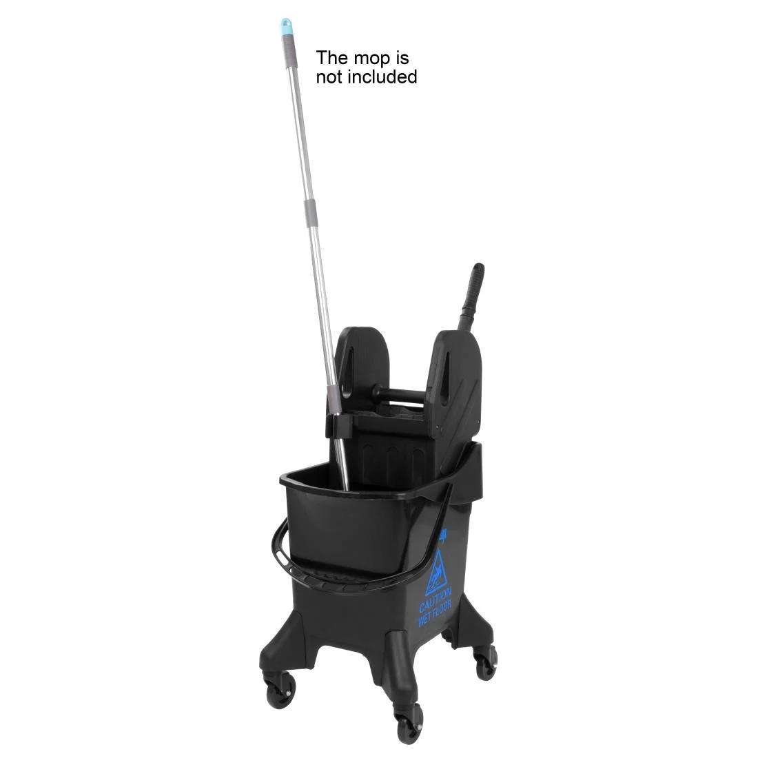 Jantex 20Ltr Tall Mop Bucket and Wringer Blue Print - Image 6