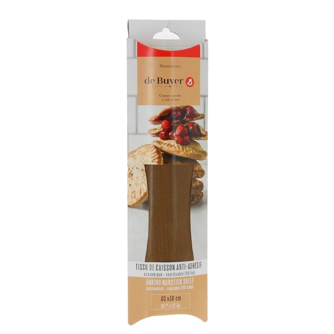 De Buyer Non Stick Reusable Baking Sheet 600x400mm - Image 2