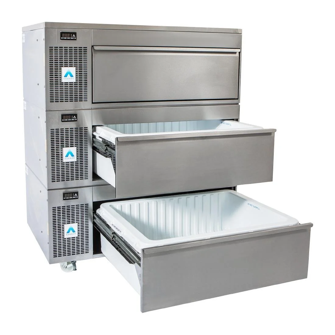 Adande 3 Drawer Variable Temp Fridge Freezer with Standard Castors & Solid Work Top VCS R2 V1 - Image 2