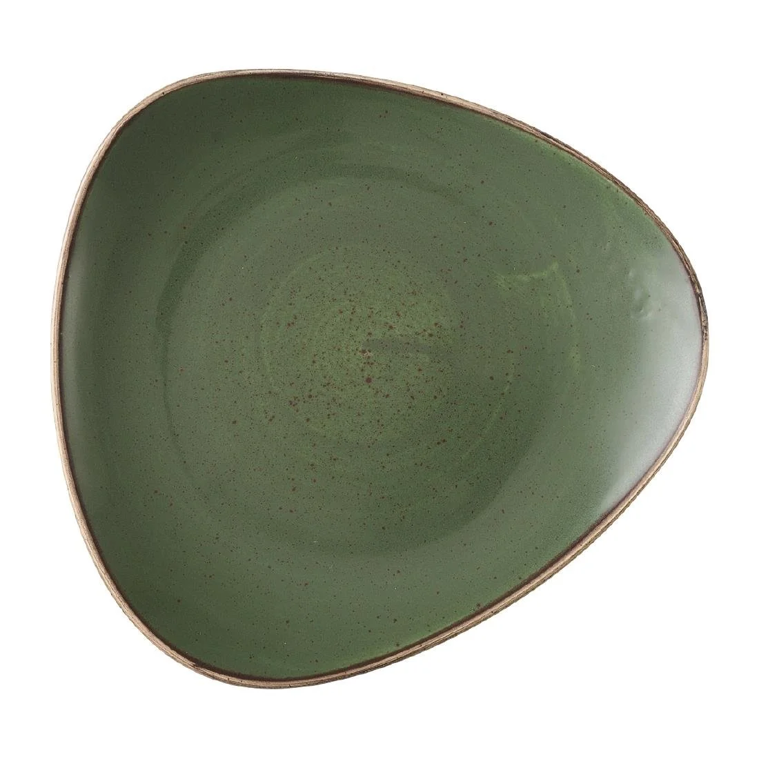 Churchill Stonecast Sorrel Green Lotus Plates 228mm (12 Pack)