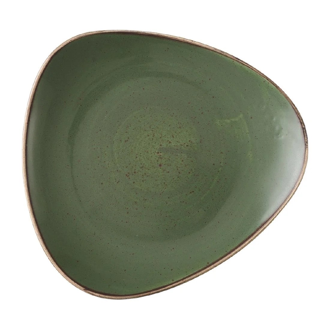 Churchill Stonecast Sorrel Green Lotus Plates 228mm (12 Pack)