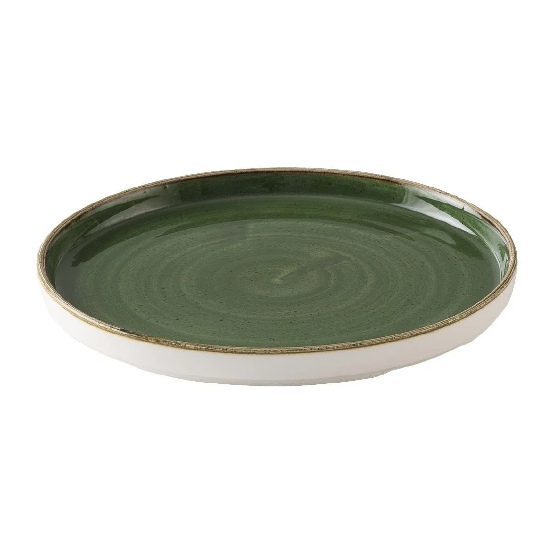 Churchill Stonecast Sorrel Green Walled Plates 255mm (6 Pack) - Image 2