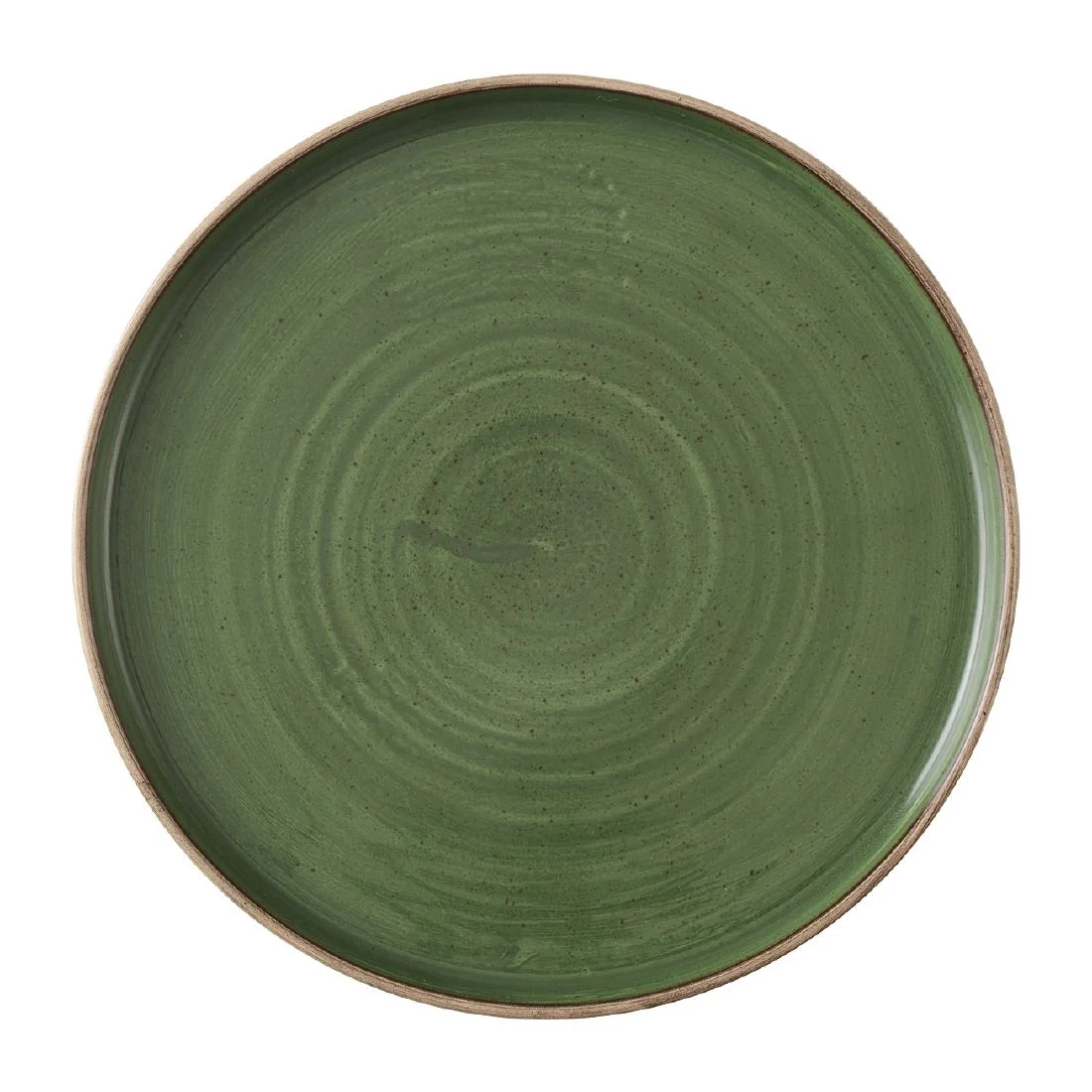 Churchill Stonecast Sorrel Green Walled Plates 255mm (6 Pack)