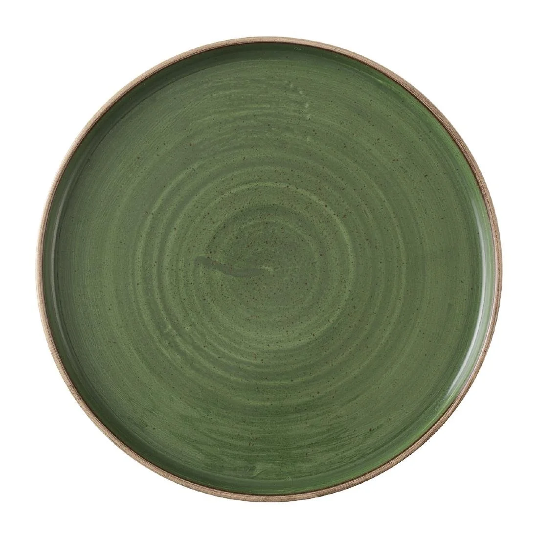 Churchill Stonecast Sorrel Green Walled Plates 255mm (6 Pack)