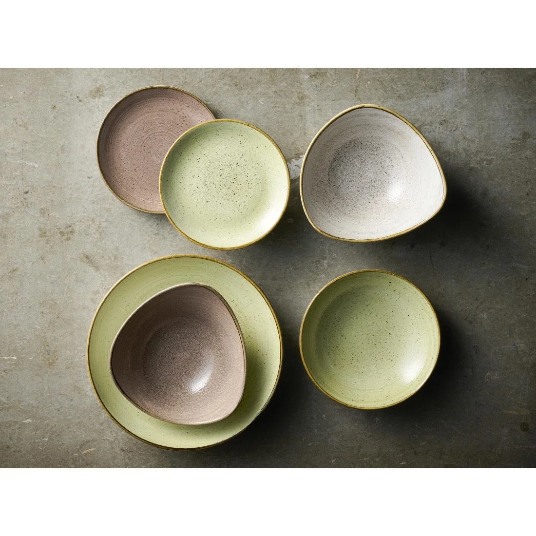 Churchill Stonecast Raw Green Evolve Coupe Plates 260mm (12 Pack) - Image 4
