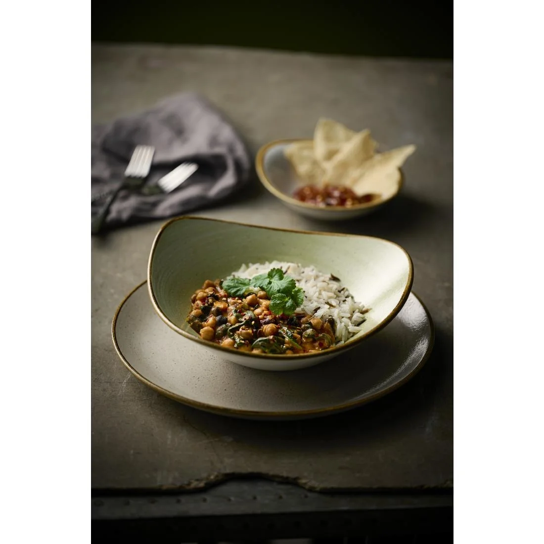 Churchill Stonecast Raw Green Lotus Bowls 229mm (12 Pack) - Image 4
