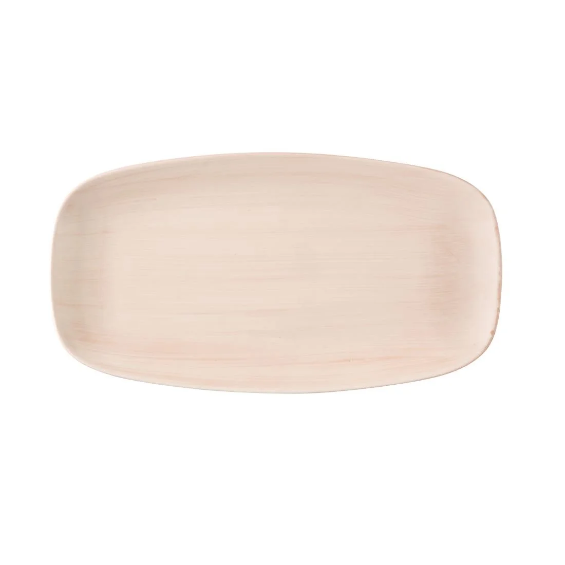 Churchill Stonecast Canvas Coral Chefs Oblong Plates 330 x 117mm (6 Pack)