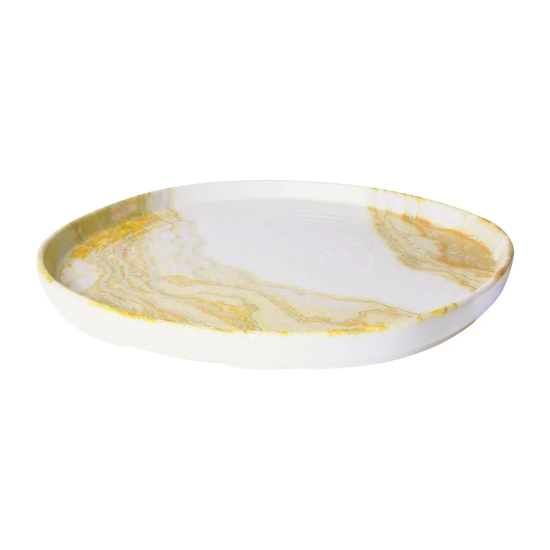 Churchill Tide Gold Organic Walled Plates 255mm (6 Pack) - Image 3