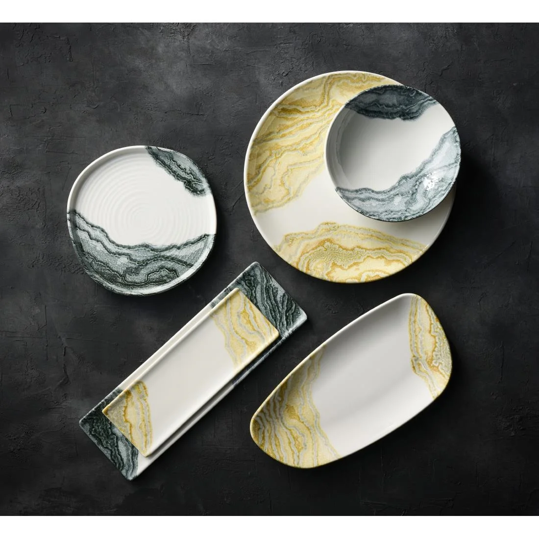 Churchill Tide Gold Evolve Coupe Plates 285mm (12 Pack) - Image 2