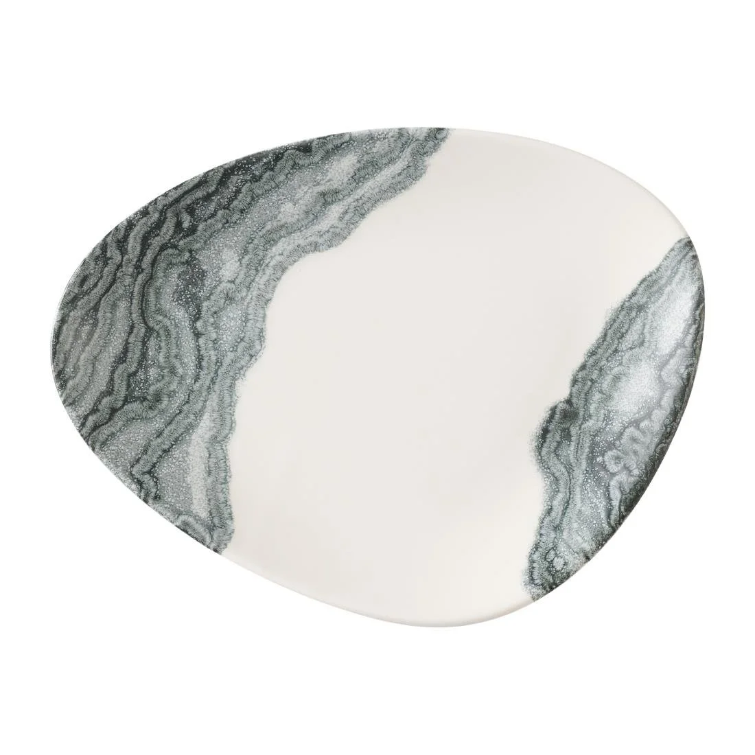 Churchill Tide Black Triangle Chefs Plates 255 x 203mm (12 Pack)