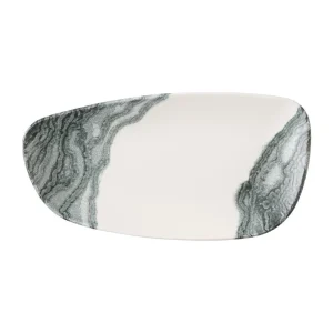 Churchill Tide Black Chefs Geo Plates 280 x 153mm (12 Pack)