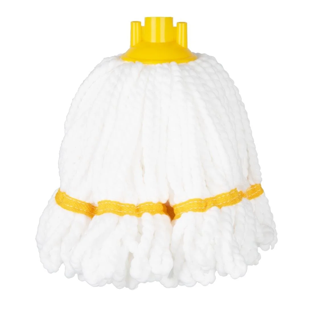 Jantex Connect Microfibre Mop Head Yellow Stripe 150g - Image 1
