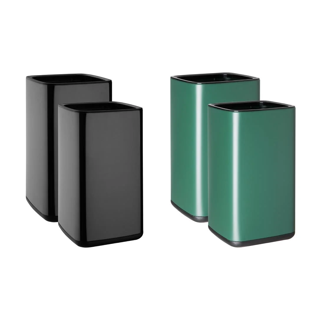 Bolero Square Waste Bin Titanium Black 7Ltr - Image 5
