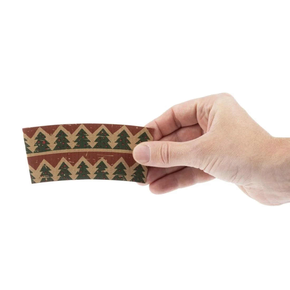 Fiesta Recyclable Christmas Cup Sleeves for 8oz Hot Cups (100 Pack) - Image 4