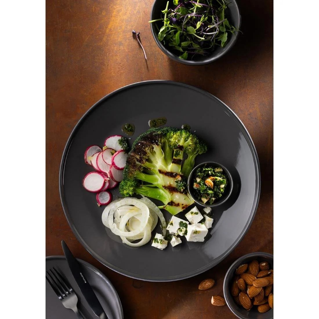 Utopia Core Bowls Slate 205mm (6 Pack) - Image 2