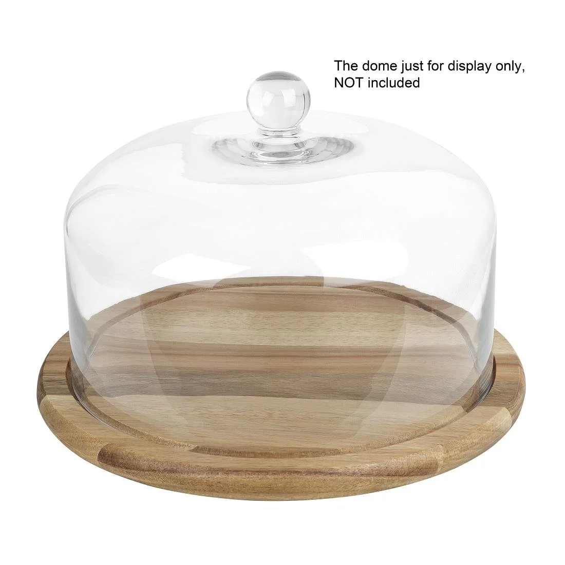 Olympia Round Acacia Wood Board for CS014 Dome 330x20mm - Image 7