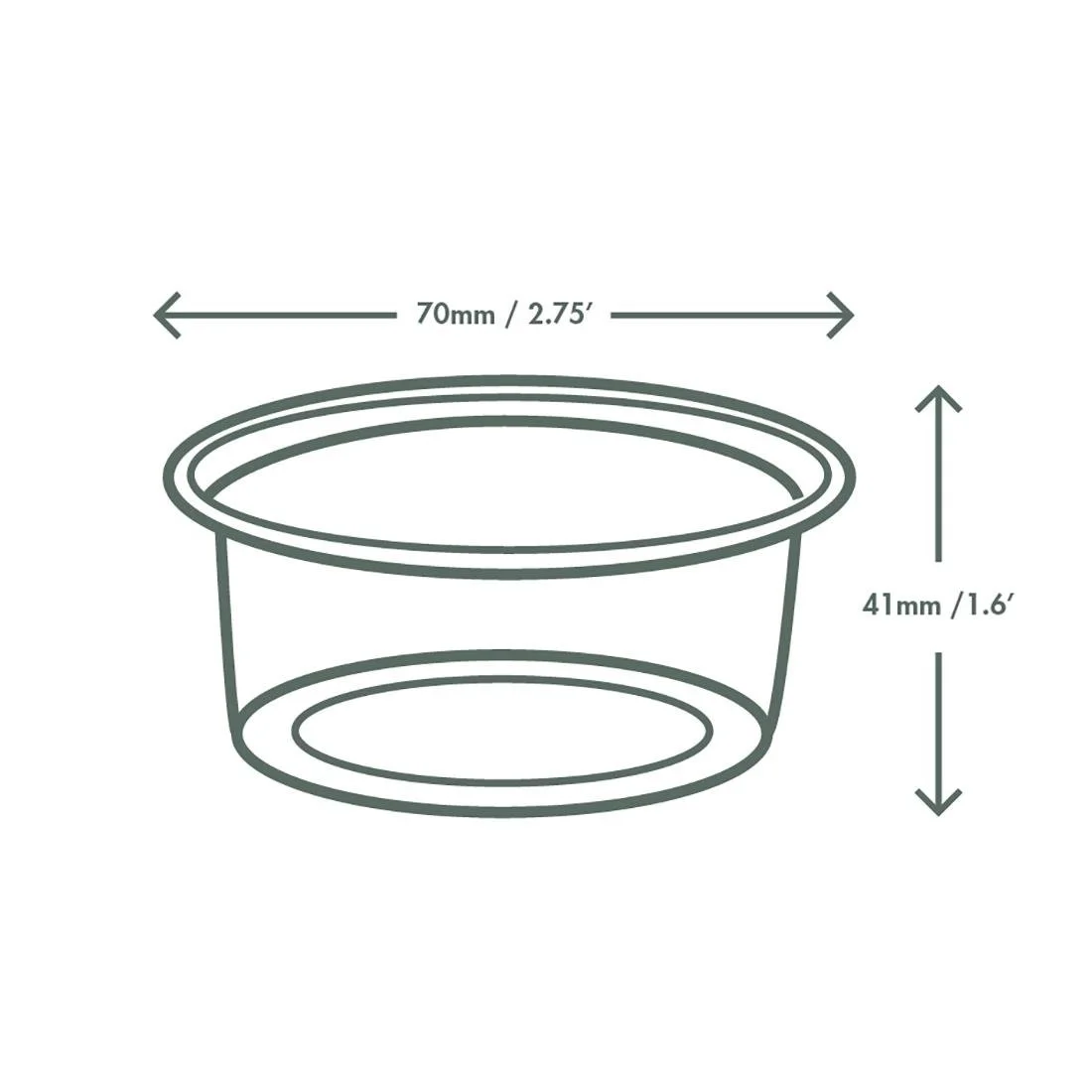 Vegware PLA Cold Portion Pots 3oz (2000 Pack) - Image 3