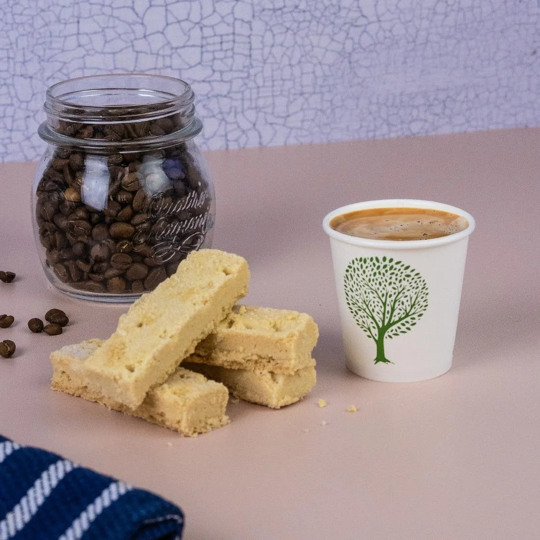 Vegware Green Tree White Hot Cups 4oz 62-Series (1000 Pack) - Image 4