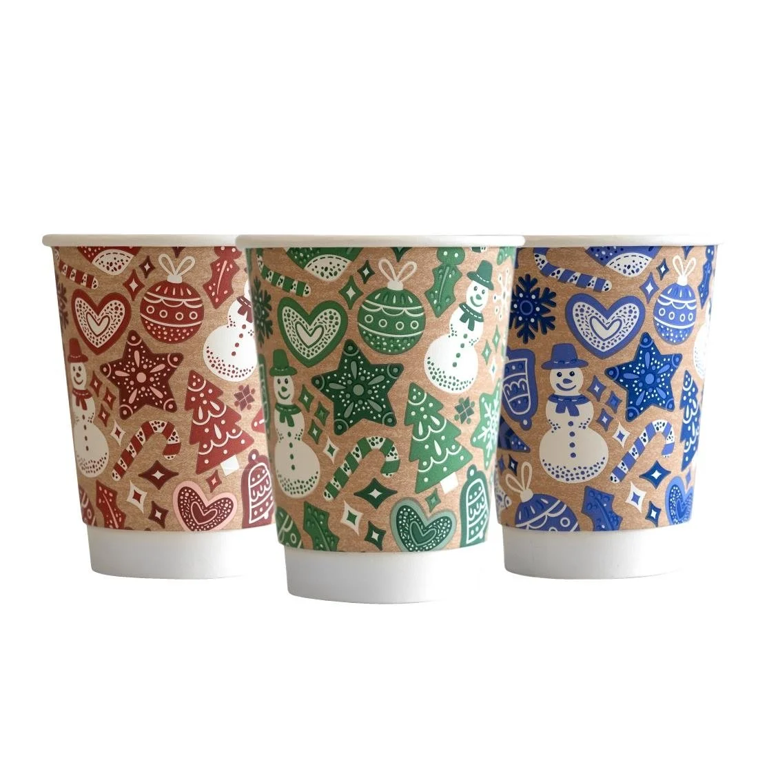 Vegware Christmas Double Wall Hot Cup 89-Series 12oz (500 pack) - Image 2