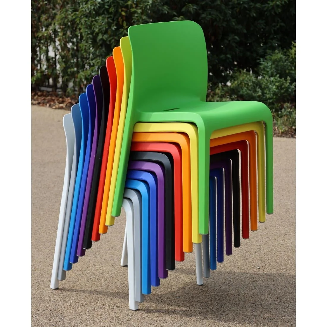 Origin POP Chair Sulfur Yellow 480x500x790mm (2 Pack) - Image 2