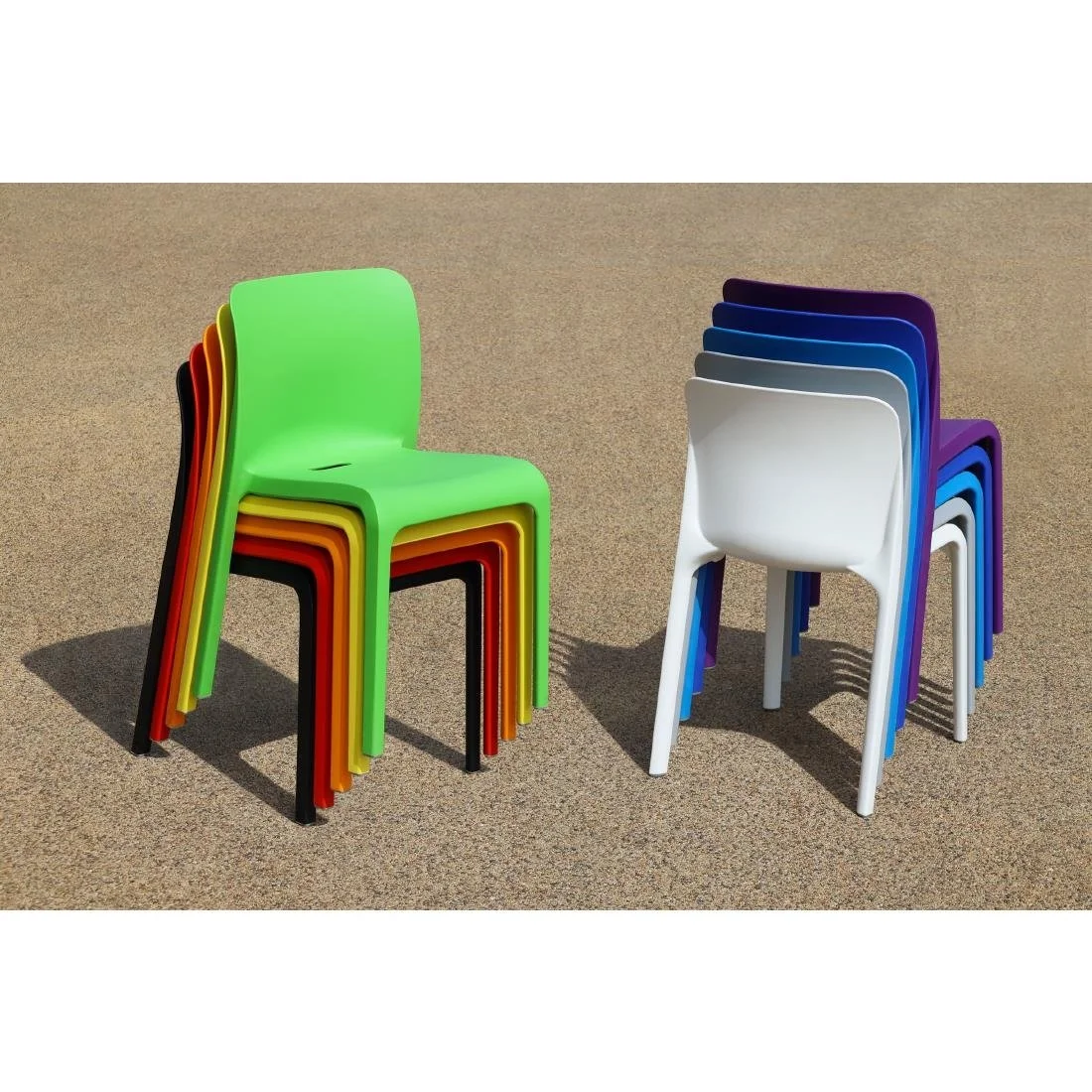 Origin POP Chair Signal Grey 480x500x790mm (2 Pack) - Image 4