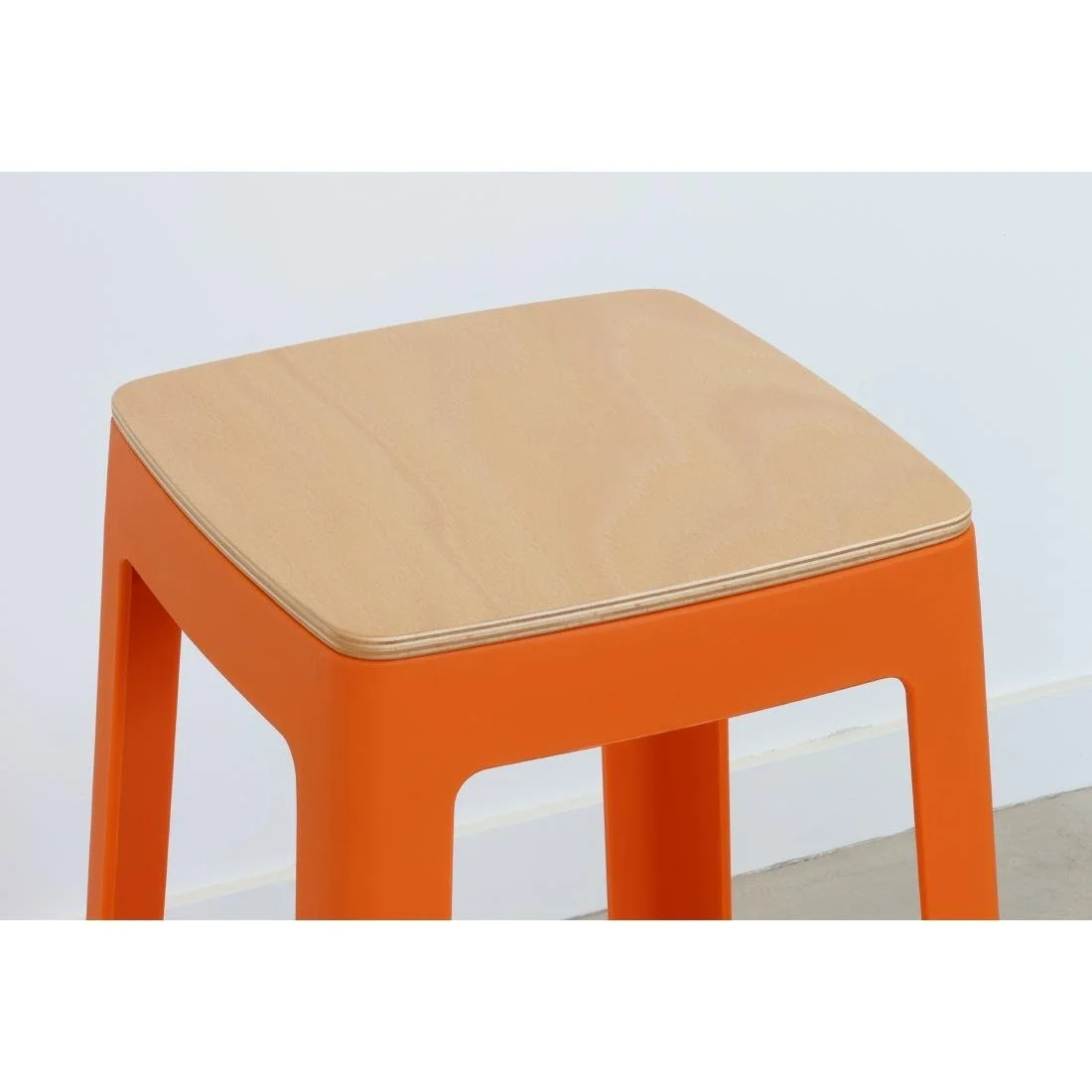Origin Base Stool Signal Orange 400x400x440mm (2 Pack) - Image 9