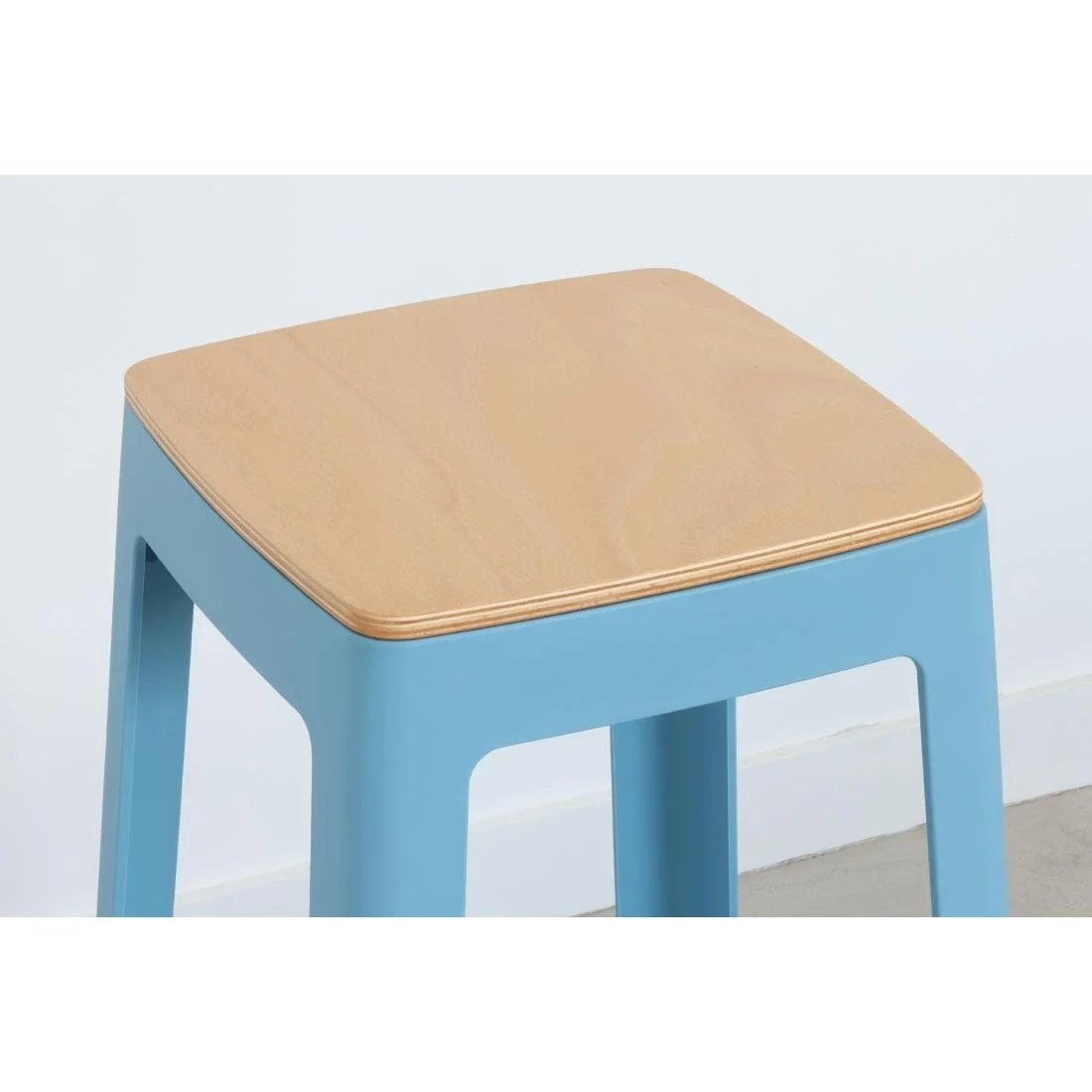Origin Base Stool Pastel Blue 400x400x440mm (2 Pack) - Image 5