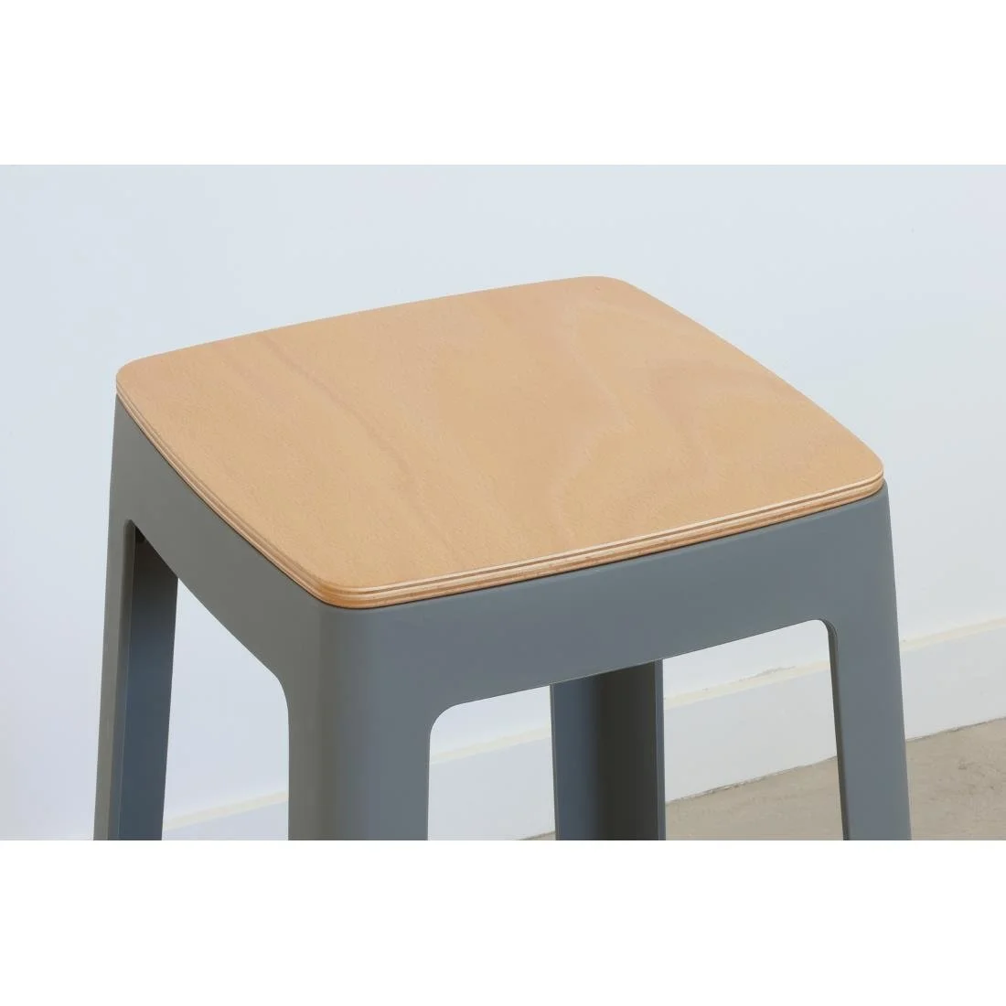 Origin Base Stool Mouse Grey 400x400x440mm (2 Pack) - Image 6