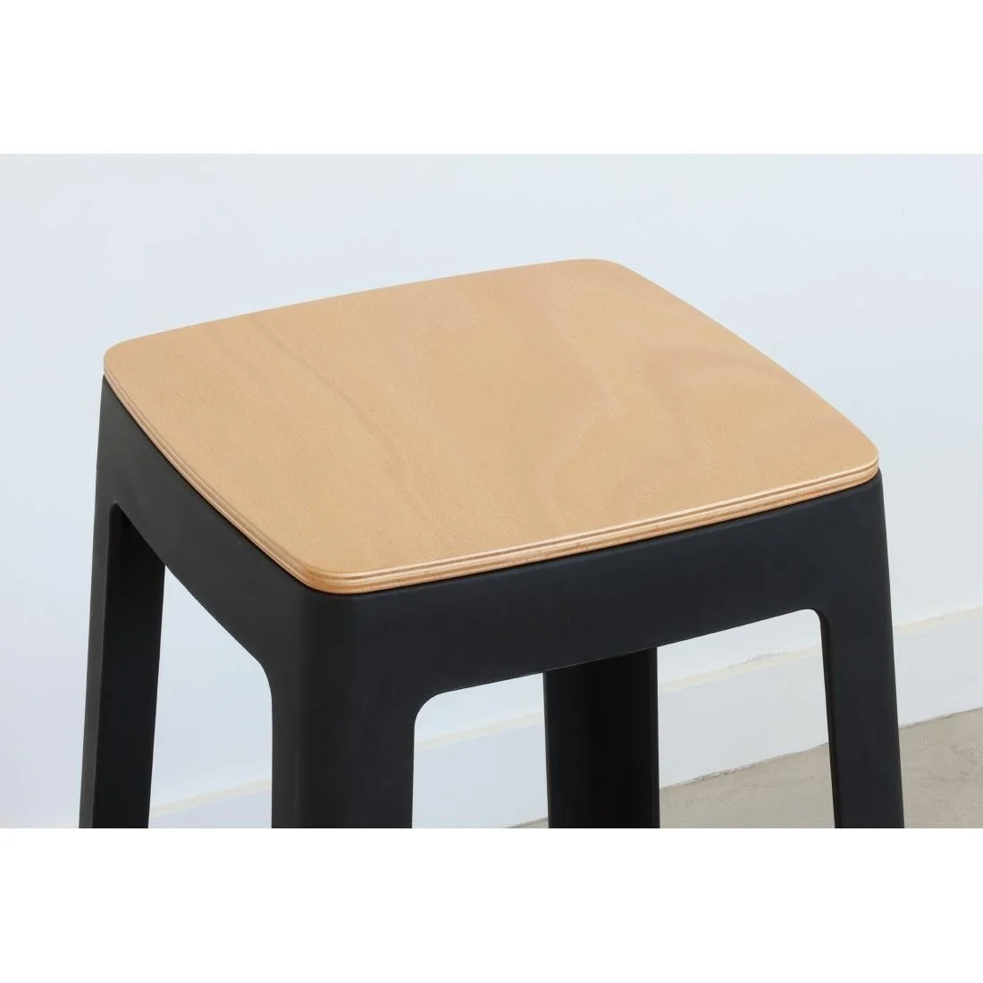 Origin Base Stool Traffic Black 400x400x440mm (2 Pack) - Image 4