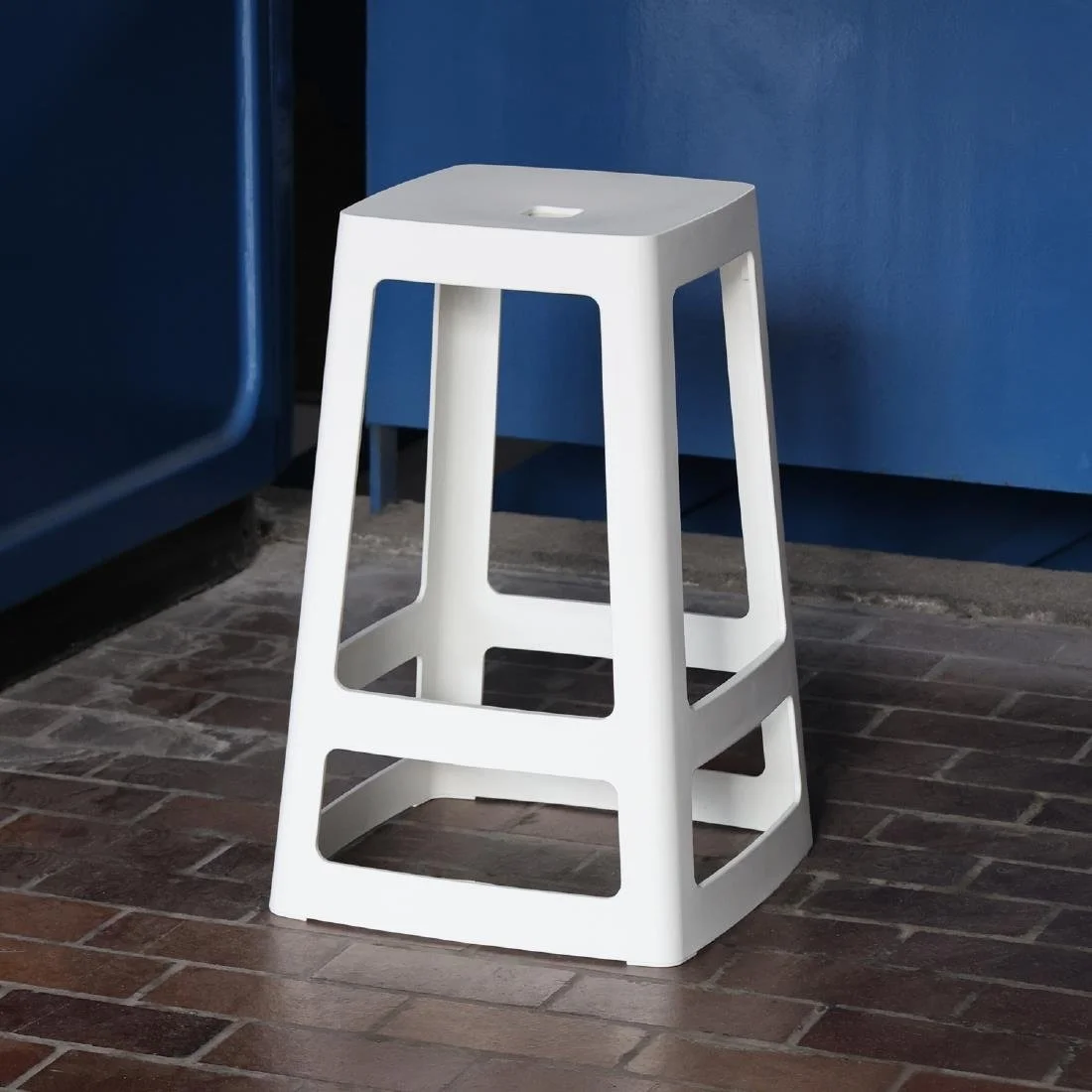 Origin Base Mid Stool Traffic White 430x430x650mm (2 Pack) - Image 9