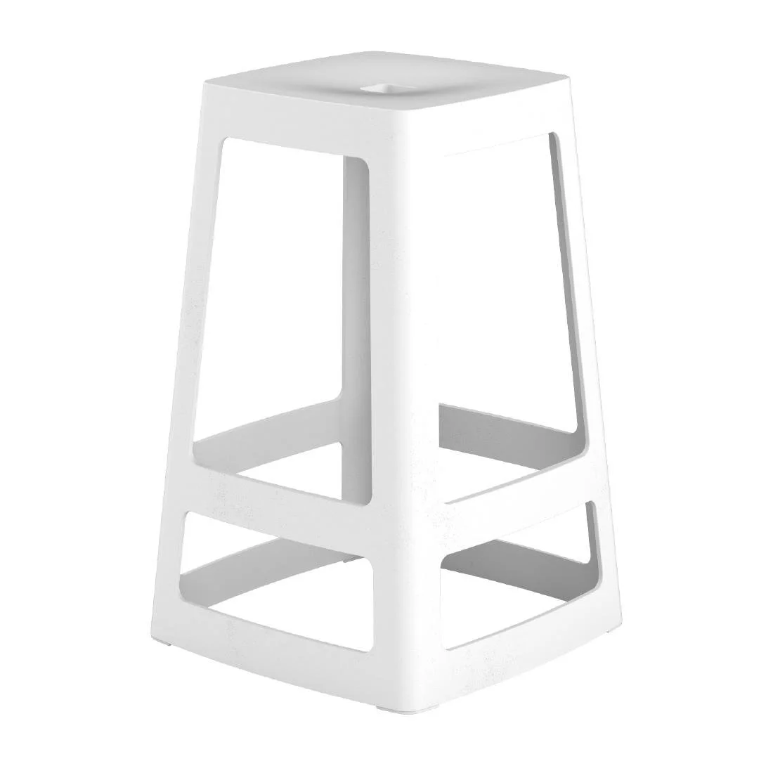 Origin Base Mid Stool Traffic White 430x430x650mm (2 Pack) - Image 1