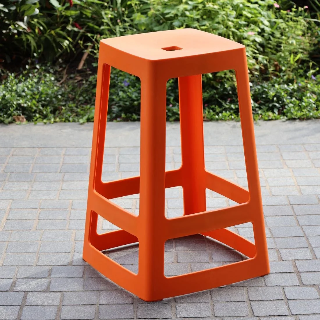 Origin Base Mid Stool Signal Orange 430x430x560mm (2 Pack) - Image 4