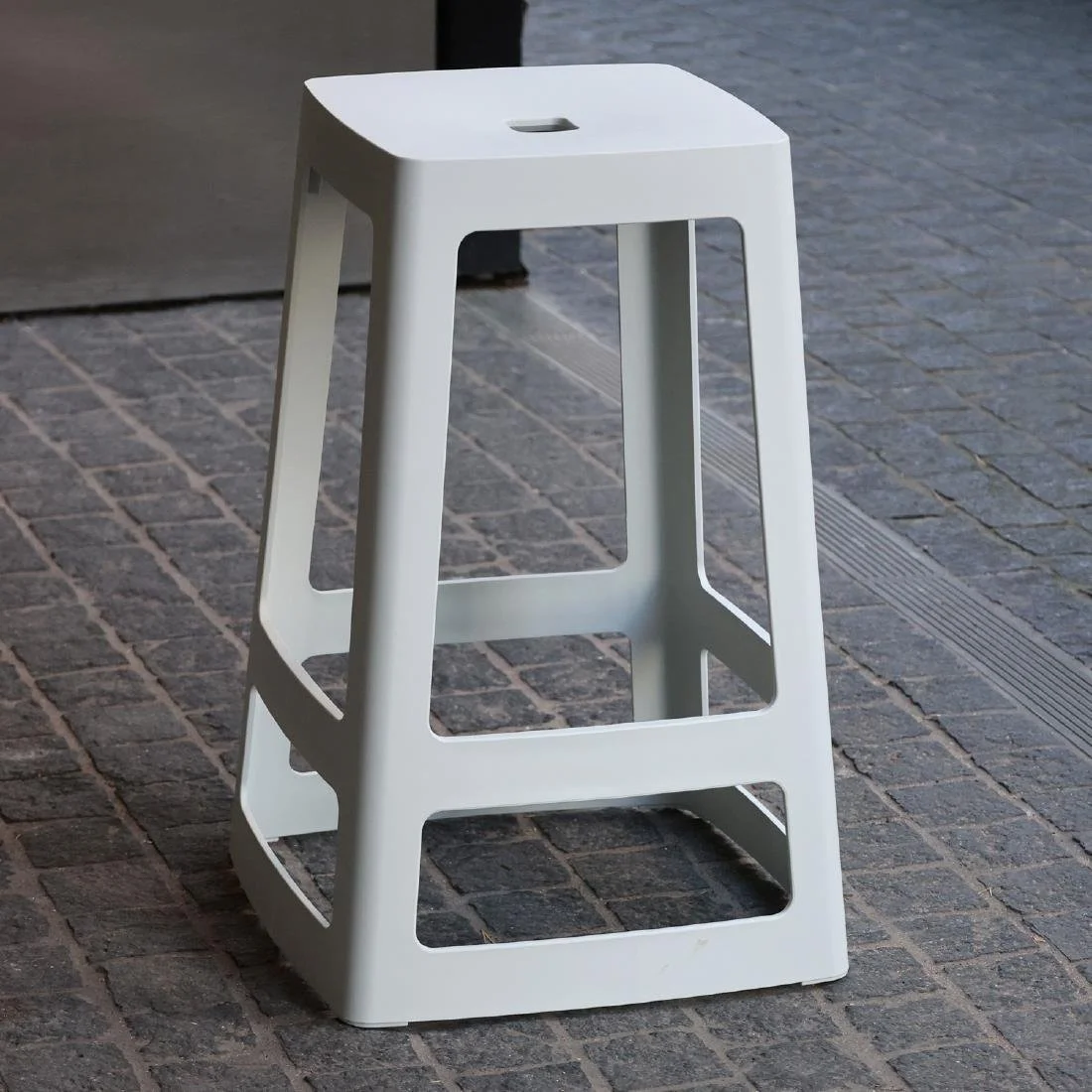 Origin Base Mid Stool Light Grey 430x430x560mm (2 Pack) - Image 4
