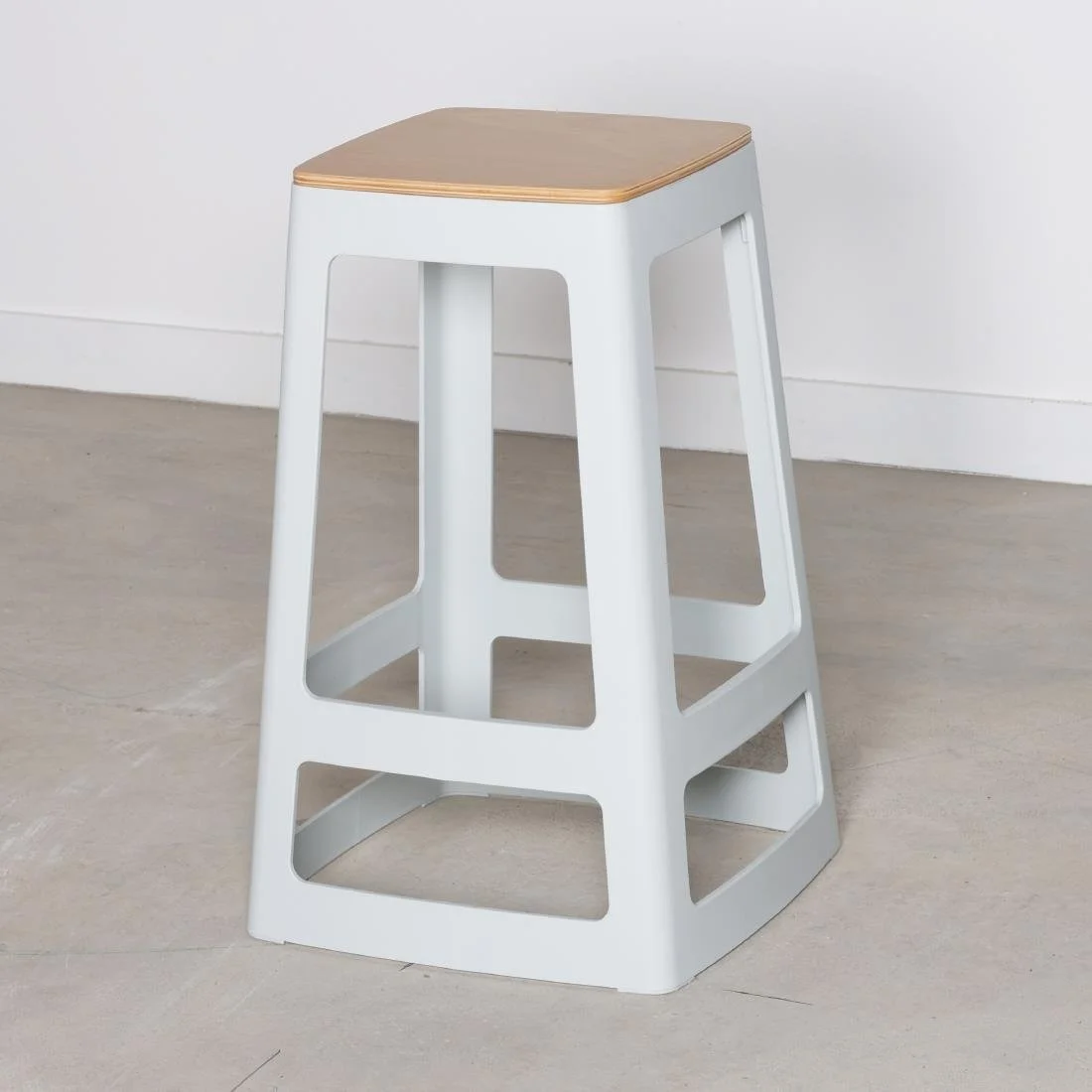 Origin Base Mid Stool Light Grey 430x430x560mm (2 Pack) - Image 10
