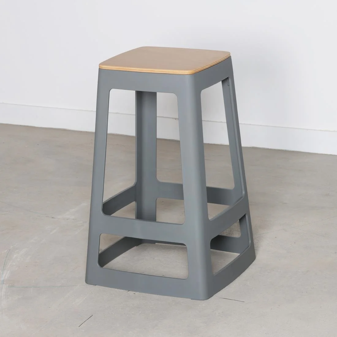 Origin Base Mid Stool Mouse Grey 430x430x560mm (2 Pack) - Image 4