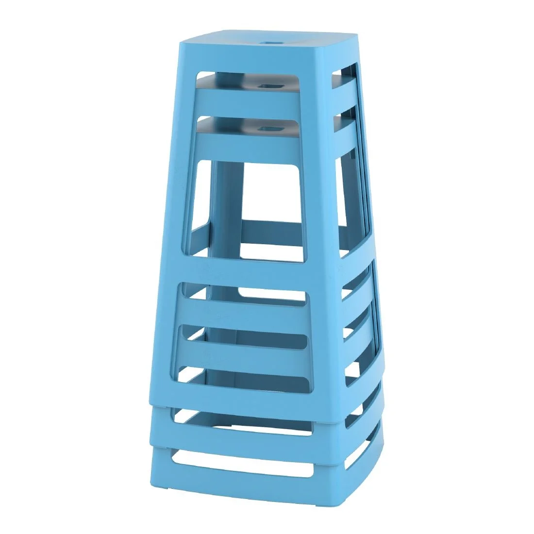 Origin Base High Stool Pastel Blue 450x450x750mm (2 Pack) - Image 2