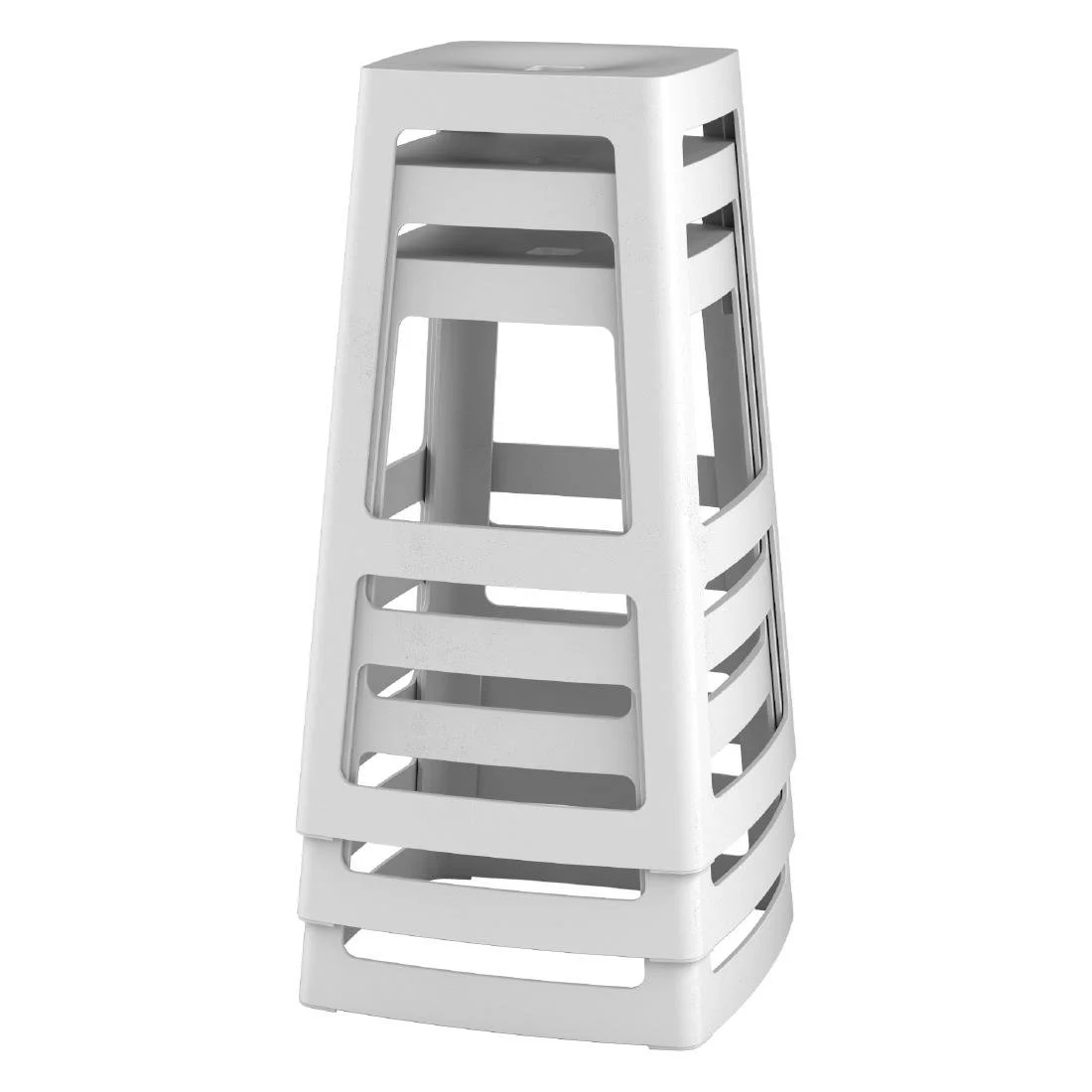 Origin Base High Stool Light Grey 450x450x750mm (2 Pack) - Image 10